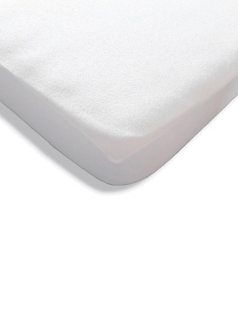 Future Home - Protège-matelas imperméable polyester bonnets 27 cm Blanc - Kiabi