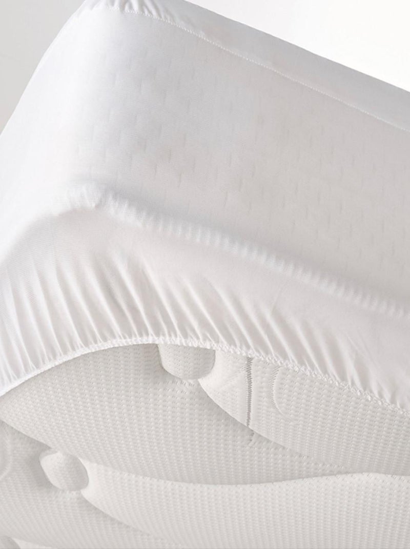 Future Home - Protège-matelas imperméable polyester bonnets 27 cm Blanc - Kiabi