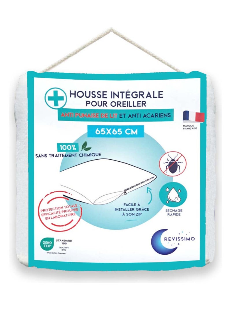 Future Home - Protège oreiller anti punaise de lit Blanc - Kiabi