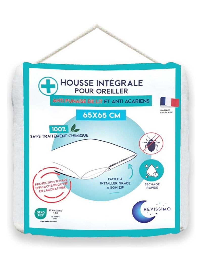 Future Home - Protège oreiller anti punaise de lit Blanc - Kiabi