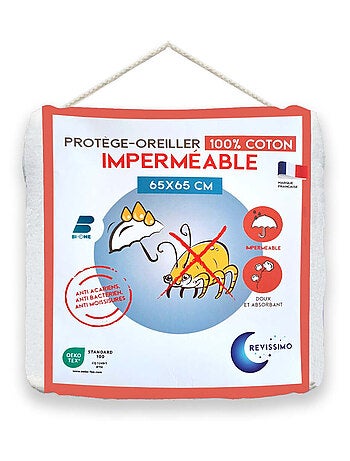 Future Home - Protège oreiller molleton anti-acariens impérméable