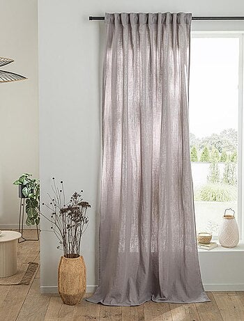 Future Home - Rideau uni en gaze de coton pattes cachées à l'unité 140x260cm