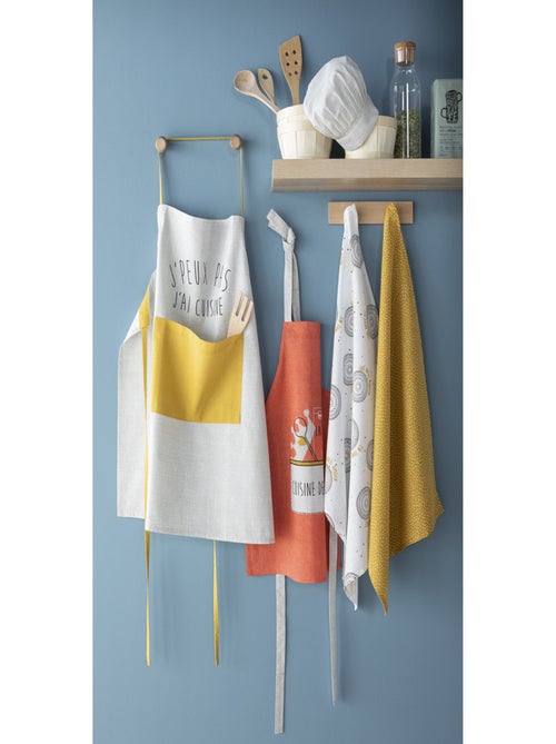 Future Home - Tablier de cuisine "J'peux pas j'ai cuisine" - Kiabi