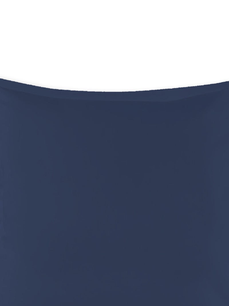 Future Home - Taie d'oreiller en coton 57 fils unie Bleu - Kiabi
