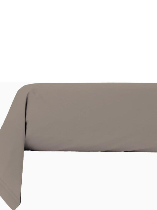 Future Home - Taie traversin en coton 57 fils unie gris galet - Kiabi