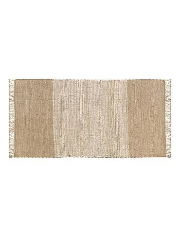 Future Home - Tapis déco à franges en jute et coton