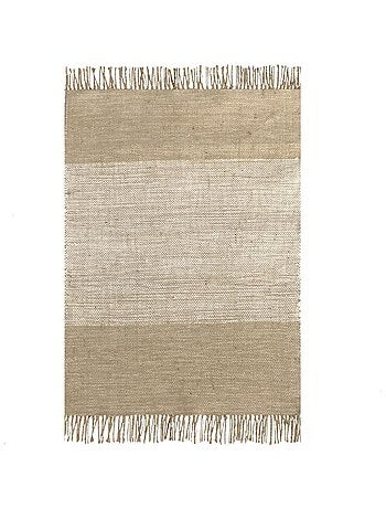 Future Home - Tapis déco à franges en jute et coton