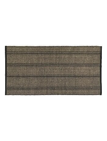 Future Home - Tapis déco à rayures en coton et jute