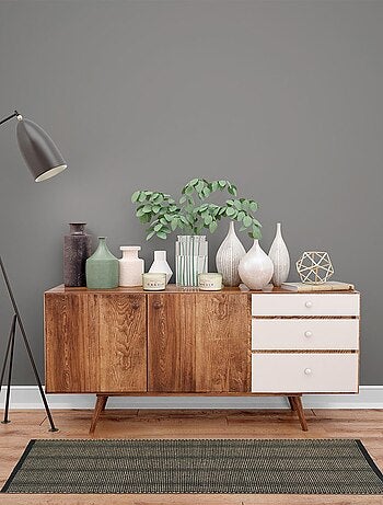 Future Home - Tapis déco à rayures en coton et jute