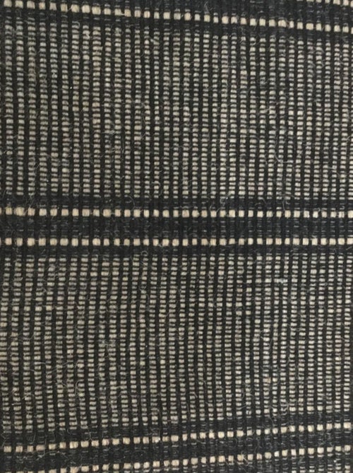Future Home - Tapis déco à rayures en coton et jute - Kiabi
