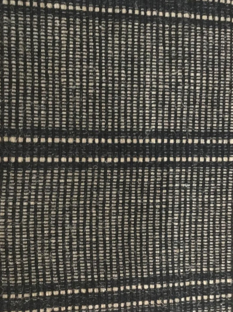 Future Home - Tapis déco à rayures en coton et jute Beige/Noir - Kiabi