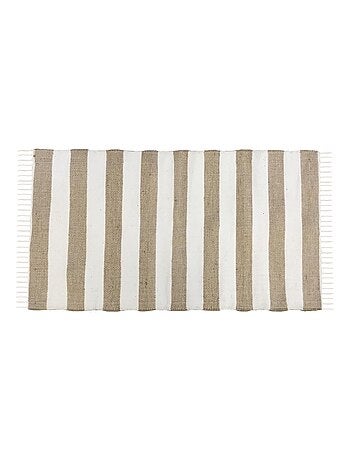 Future Home - Tapis déco à rayures en jute et coton