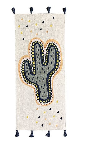 Future Home - Tapis déco enfant cactus en coton tissé