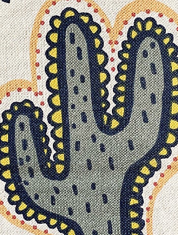 Future Home - Tapis déco enfant cactus en coton tissé