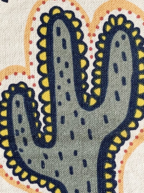 Future Home - Tapis déco enfant cactus en coton tissé - Kiabi