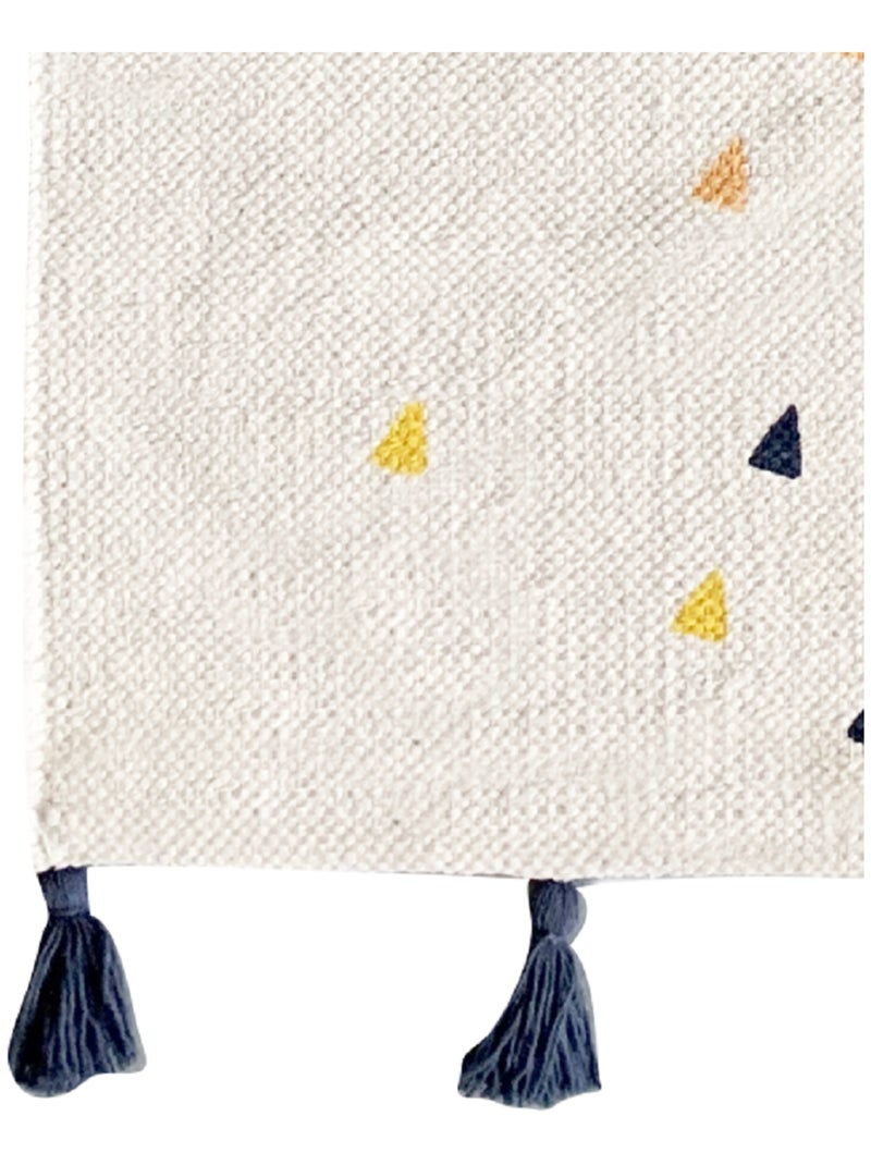 Future Home - Tapis déco enfant cactus en coton tissé Blanc - Kiabi
