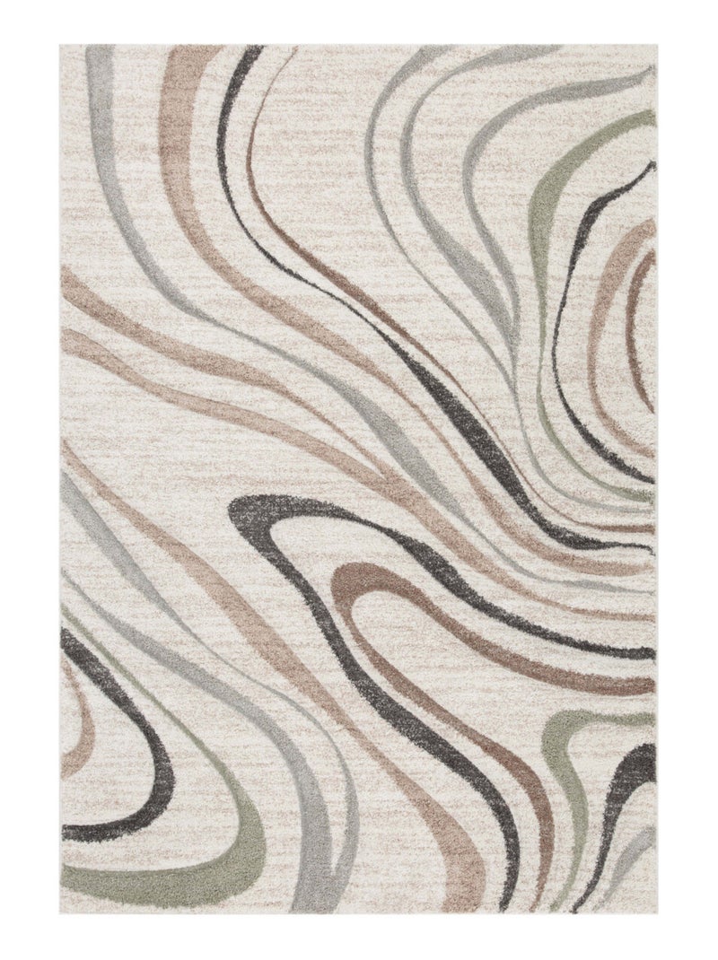 Future Home - Tapis déco intérieur design abstrait Beige - Kiabi