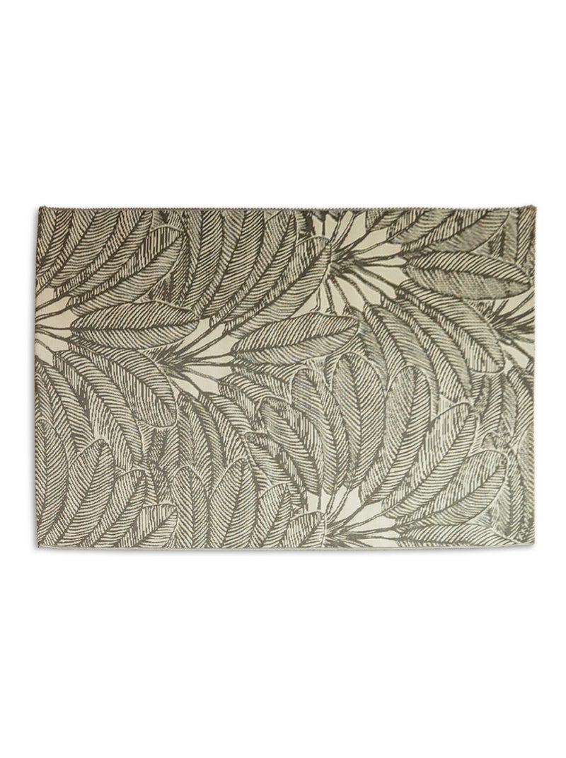 Future Home - Tapis déco intérieur et extérieur palmiers Gris - Kiabi