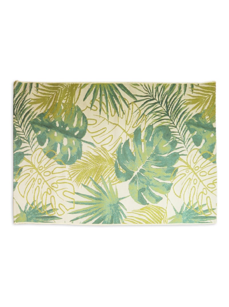 Future Home - Tapis déco intérieur et extérieur tropical Vert - Kiabi