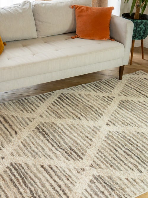 Future Home - Tapis déco intérieur style berbère losanges - Kiabi