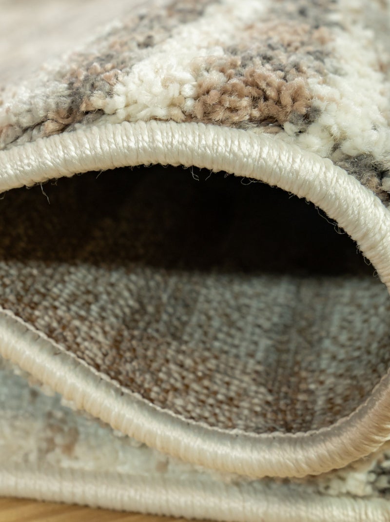 Future Home - Tapis déco intérieur style berbère losanges Beige - Kiabi