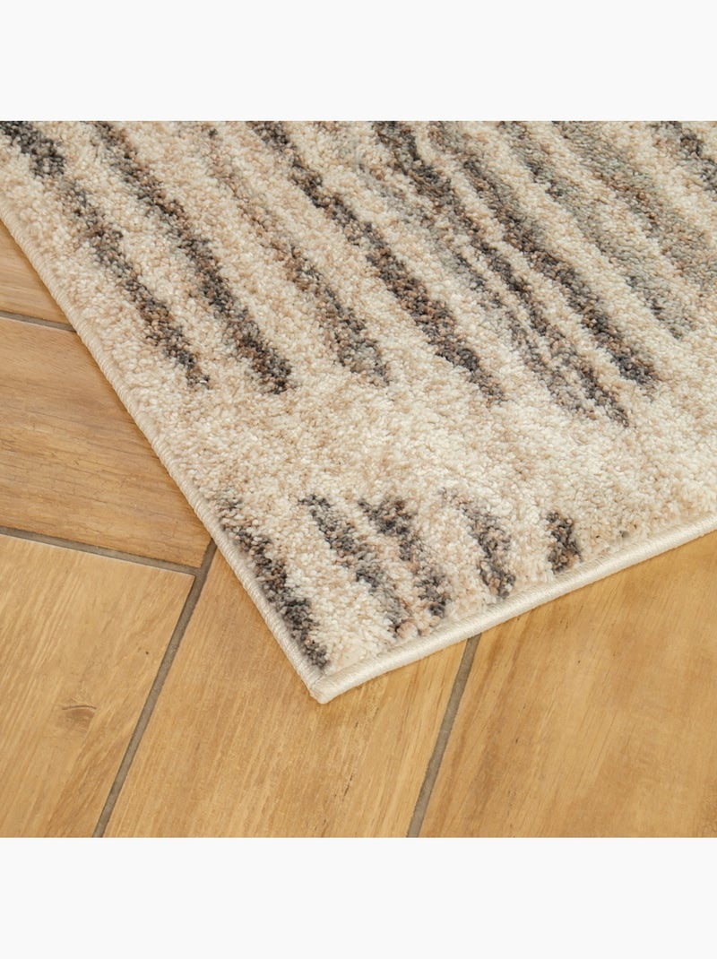 Future Home - Tapis déco intérieur style berbère losanges Beige/Blanc - Kiabi