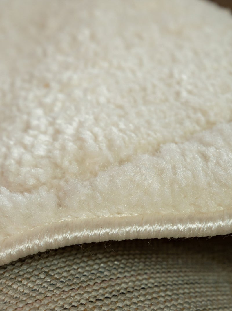 Future Home - Tapis déco style berbère losanges Ecru - Kiabi