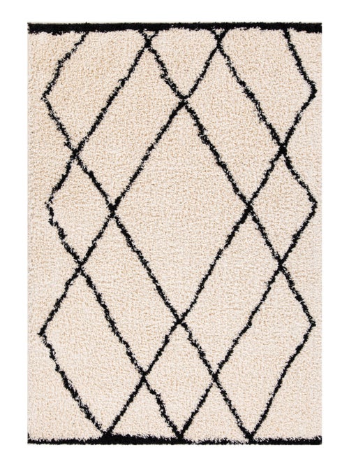 Future Home - Tapis déco type berbère à poils longs - Kiabi