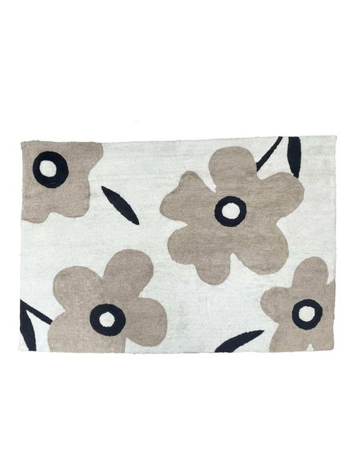 Future Home - Tapis en coton tufté ecru - Kiabi