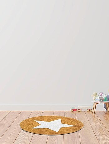 Future Home - Tapis enfant rond étoile en coton