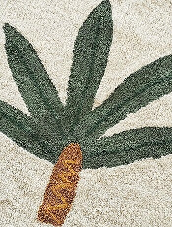 Future Home - Tapis enfant rond palmier en coton