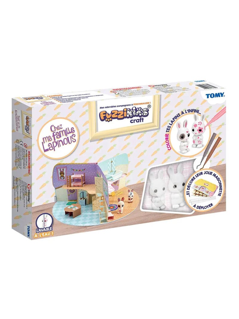 Fuzzikins Chez Ma Famille Lapinous - Tomy Multicolore - Kiabi