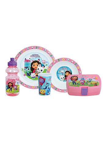 Gabby Et La Maison Magique Lot Vaisselle En Plastique Réutilisable