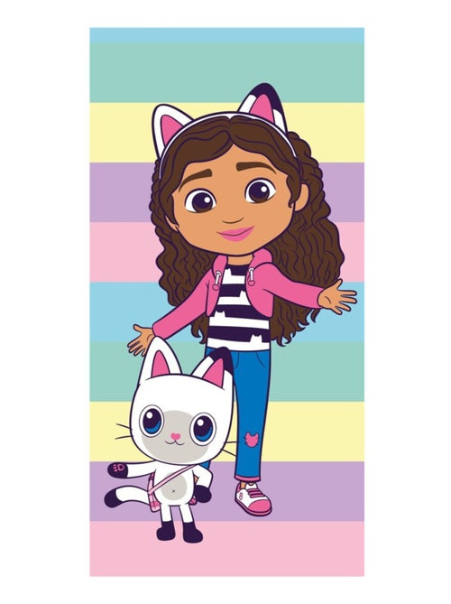 Gabby, Serviette de Bain Enfant Imprimé 100% Coton, LA MAISON MAGIQUE - Kiabi