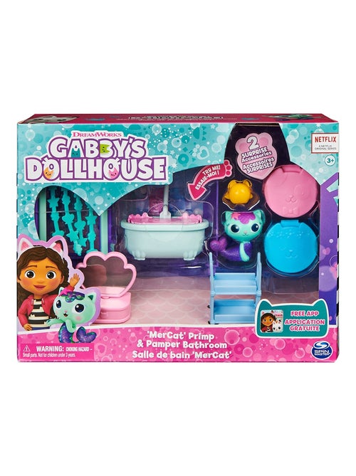 GABBY'S Dollhouse - PLAYSET Deluxe La salle de bain de MerCat - Kiabi