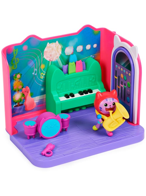 Gabby's Dollhouse - Salle de musique Groovy avec la figurine de Daniel James Catnip - Kiabi