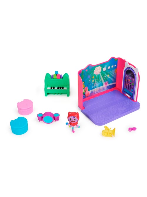 Gabby's Dollhouse - Salle de musique Groovy avec la figurine de Daniel James Catnip - Kiabi
