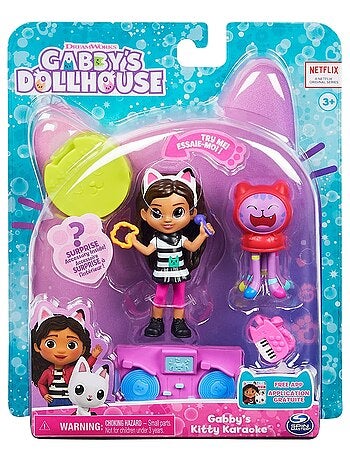 Gabby's Dollhouse Gabby's Kitty Karaoke Figurine et chat