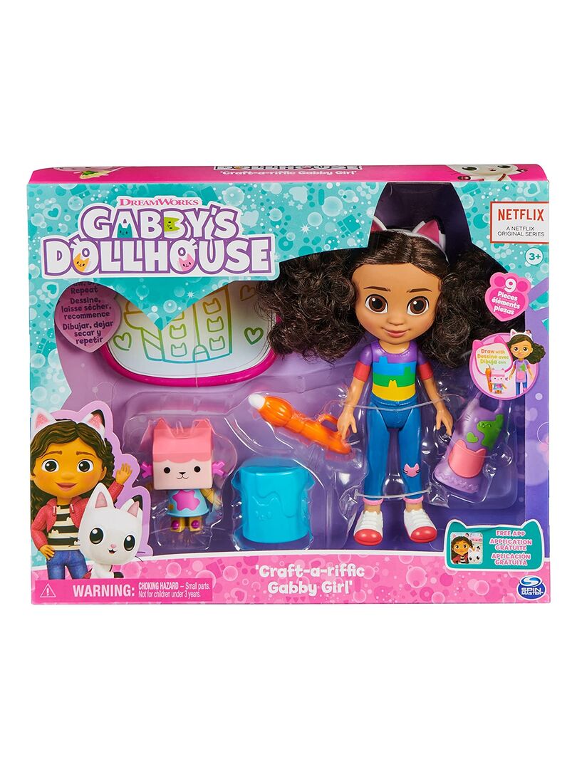 Jeu Gabby's Dollhouse Jouet Poupée Gabby Girl pour Petite Fille