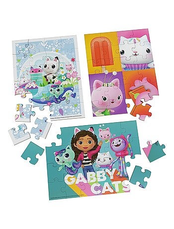 Gabby's Dollhouse Puzzle en bois 3 pièces