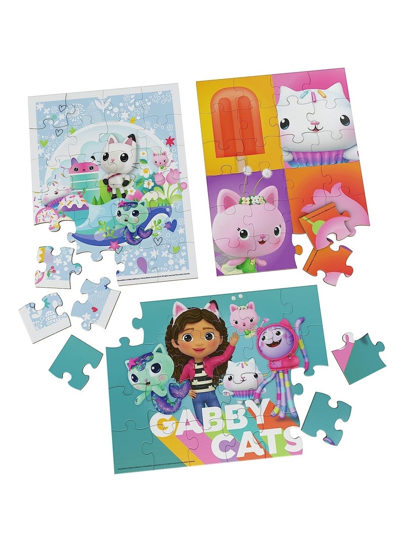 Gabby's Dollhouse Puzzle en bois 3 pièces Multicolore - Kiabi