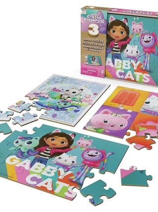 Gabby's Dollhouse Puzzle en bois 3 pièces