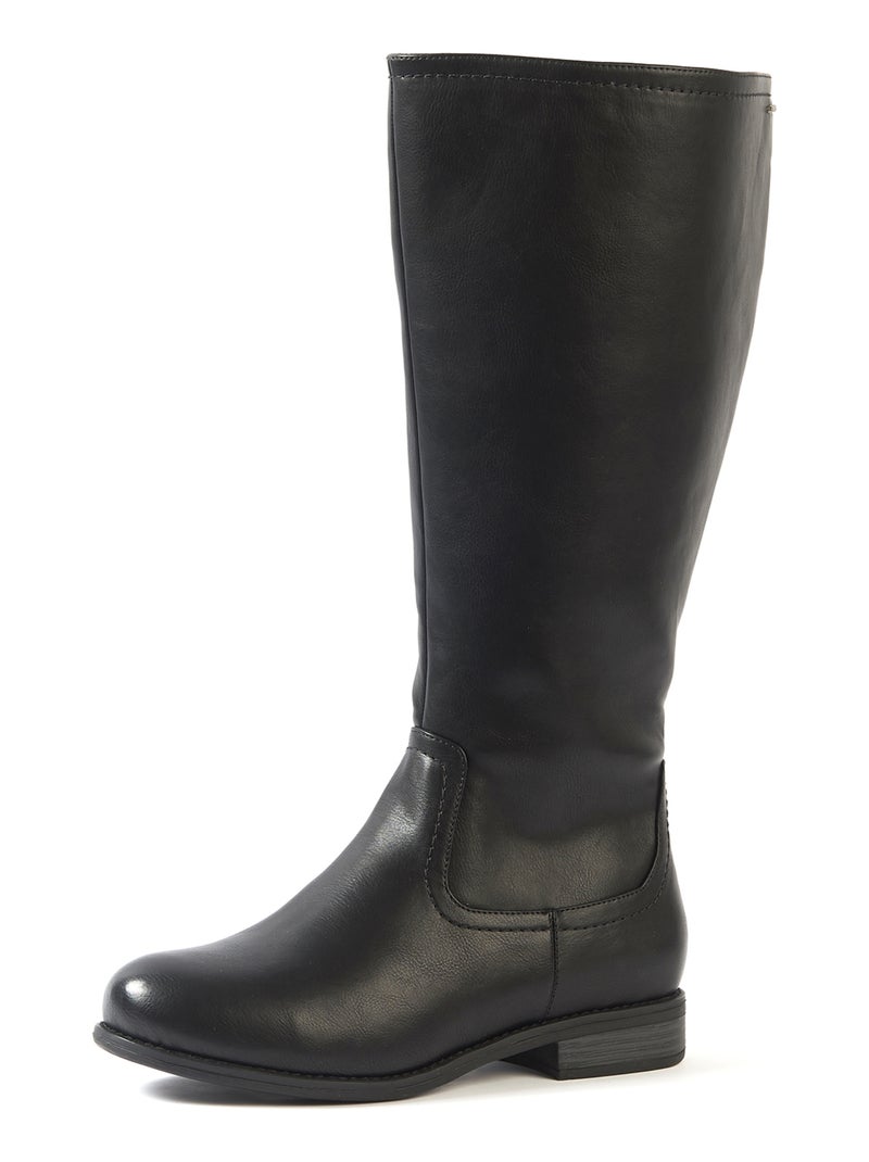 Gabylou - Bottes 2XL pour mollets larges - Modele Melania Noir - Kiabi