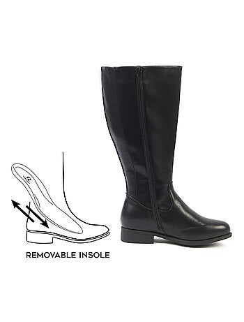 Gabylou - Bottes 2XL pour mollets larges - Modele Orange