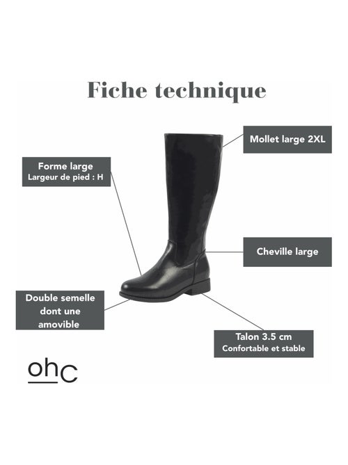 Gabylou - Bottes 2XL pour mollets larges - Modele Orange - Kiabi