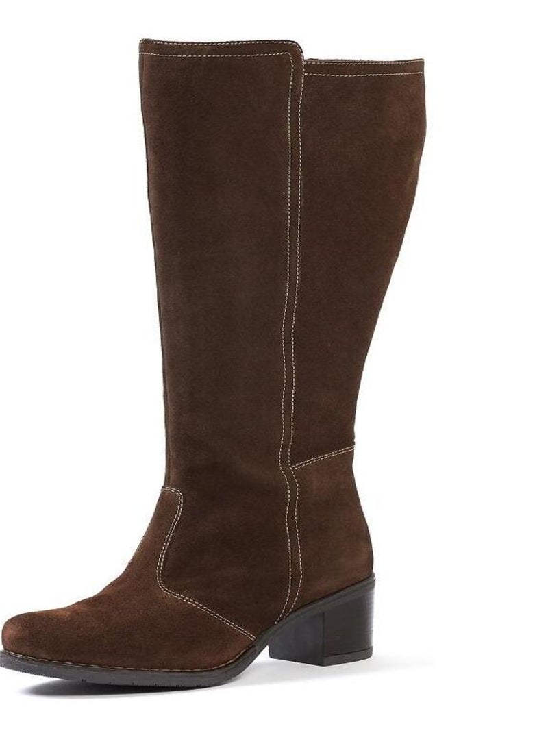 Gabylou - Bottes XL pour mollets larges - Modele Ainhoa Marron - Kiabi