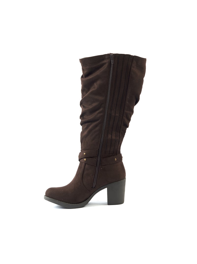 Bottes Hautes Femme Romy Pour Mollets Larges 3XL - Talon 7,5 Cm - Semelle Amovible - GABYLOU