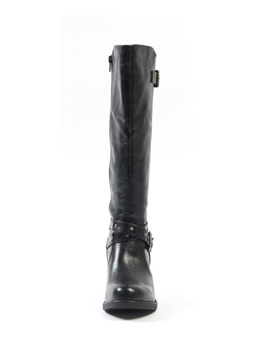 Bottes Shark Plateforme Noir Idéal Shoes Taille 38 - Neuf Avec Emballage - Semelle Antidérapante
