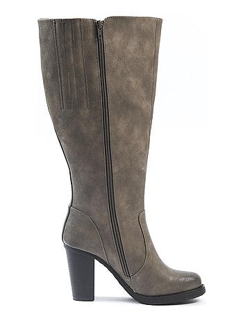 Bottes grises femme Kiabi