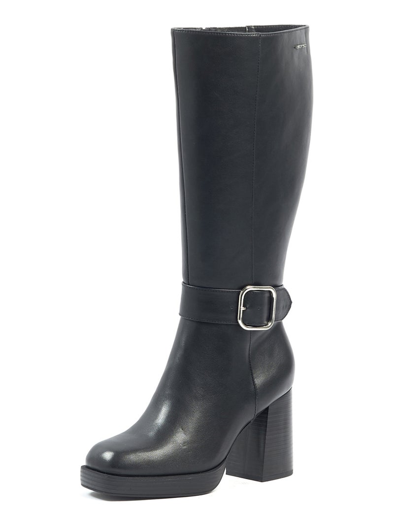 Gabylou - Bottes XL pour mollets larges - Modele Nina Noir - Kiabi